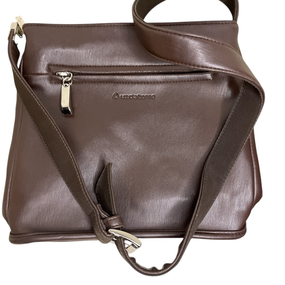 Liz Claiborne Leather Brown Crossbody Purse